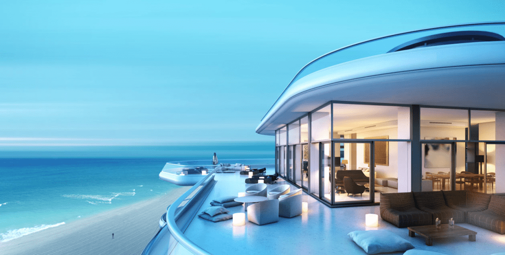 Wealthy Living Home on a Beach